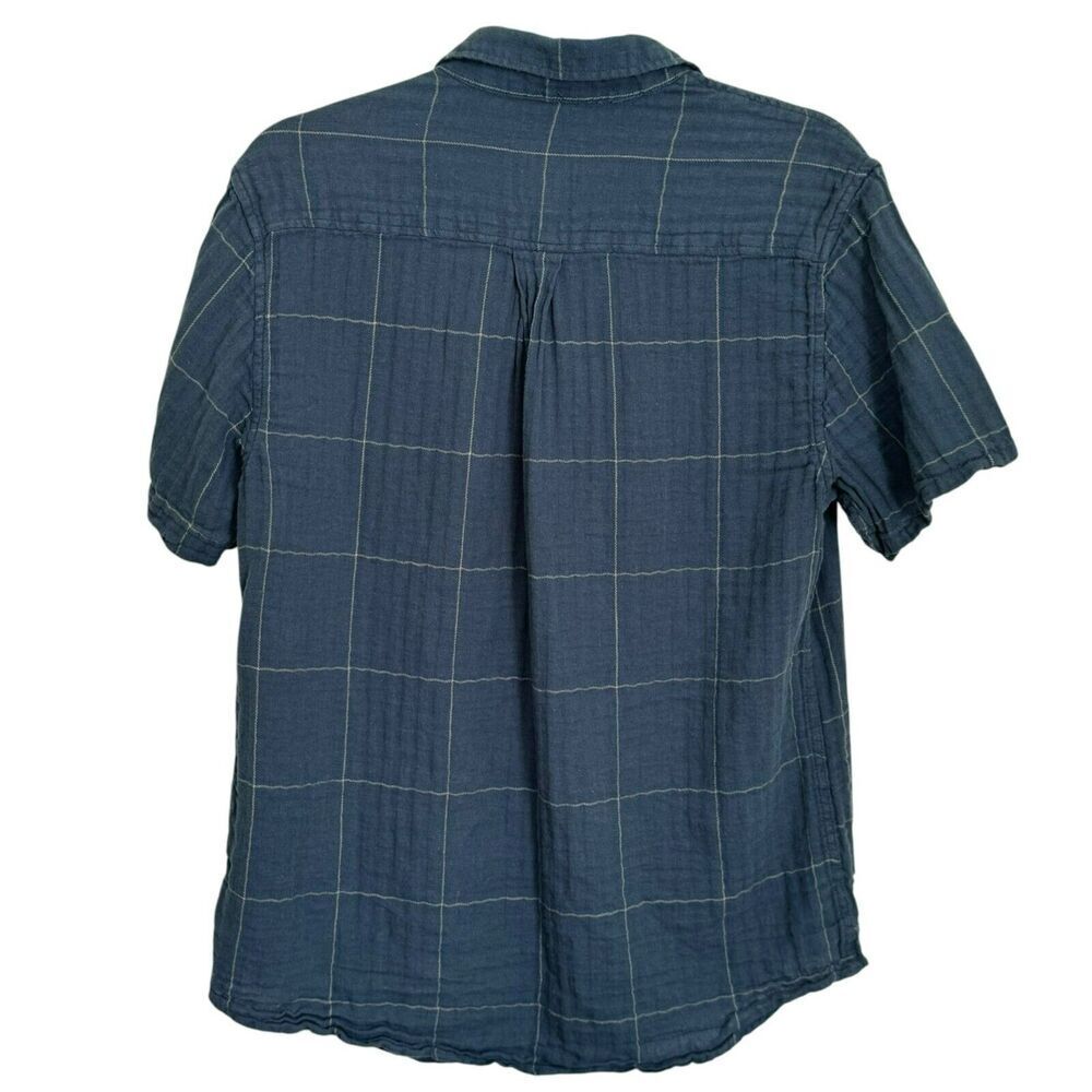 Katin Monty Shirt Baltic Blue Linen/Cotton Blend Short Sleeve Men's Shirt SZ M - Picture 3 of 9